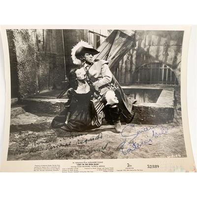 Lady in the Iron Mask Louis Hayward and Patricia Medina signed movie photo