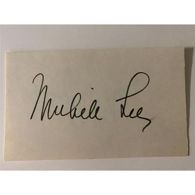 Knots Landing Michelle Lee signature cut