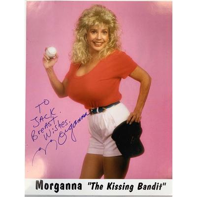 Morganna The Kissing Bandit signed photo