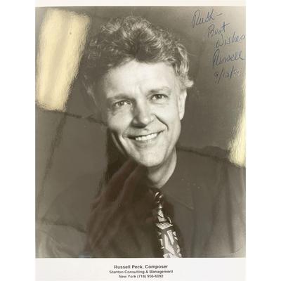 Russell Peck signed photo