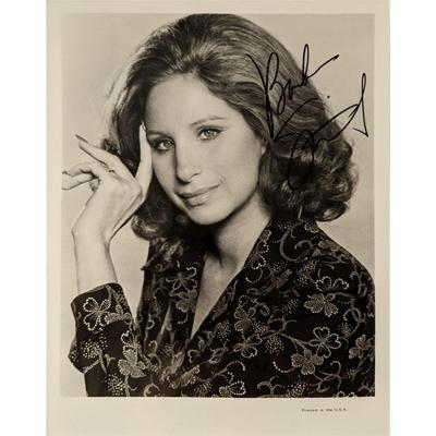 Barbra Streisand signed photo