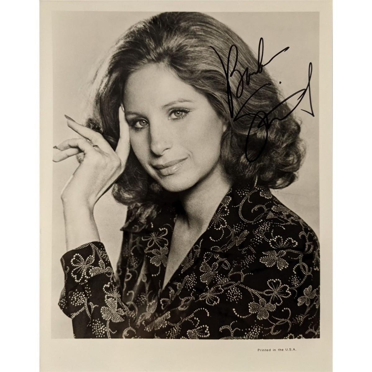 BARBRA STREISAND signed autographed photo Young Beauty COA Hologram main image 0