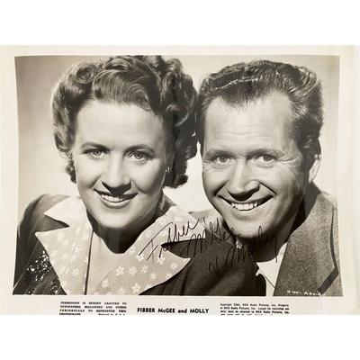 Fibber McGee and Molly signed photo
