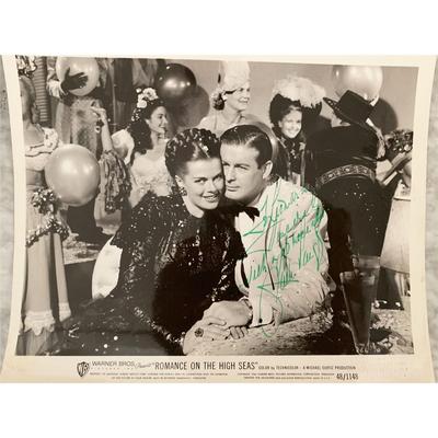 Romance on the High Seas Janis Paige signed movie photo
