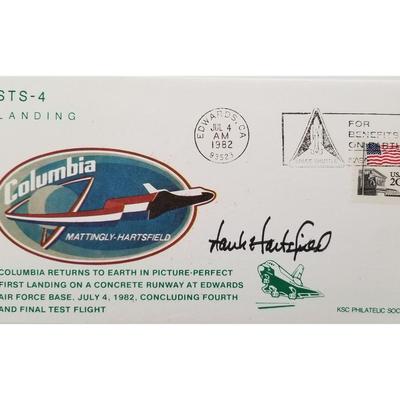 Henry Hartsfield signed Space Shuttle Columbiaenvelope