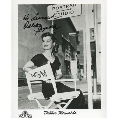 Debbie Reynolds signed  photo