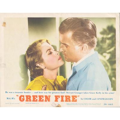 Green Fire 1954 original vintage lobby card