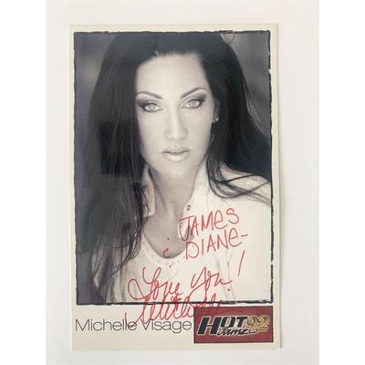Hot 92 Jams DJ Michelle Visage signed promo card