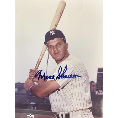 NY Yankees Moose Skowron signed photo