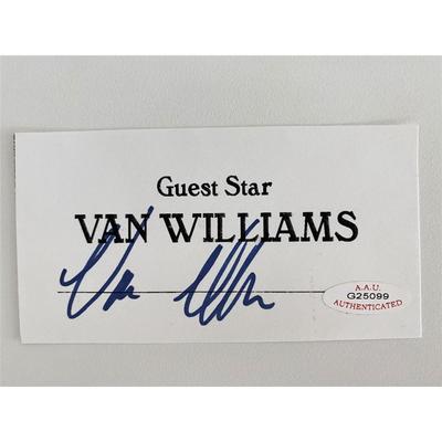 Van Williams Original Signature - A.A.U Authenticated