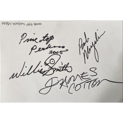 Muddy Waters Band original signatures