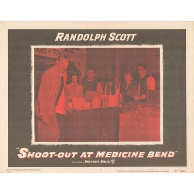 Shoot-Out at Medicine Bend 1957 original vintage lobby card