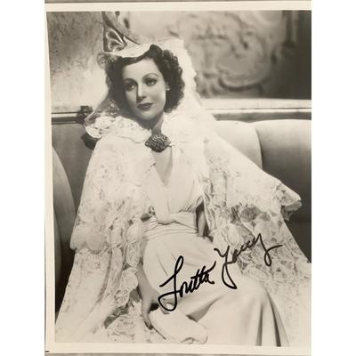 Loretta Young signed photo