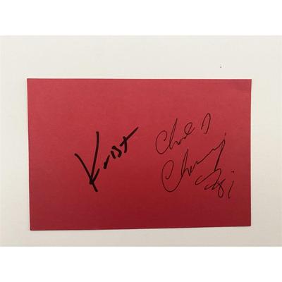 Nirvana Krist Novoselic and Chad Channing Original Signature. GFA Authenticated