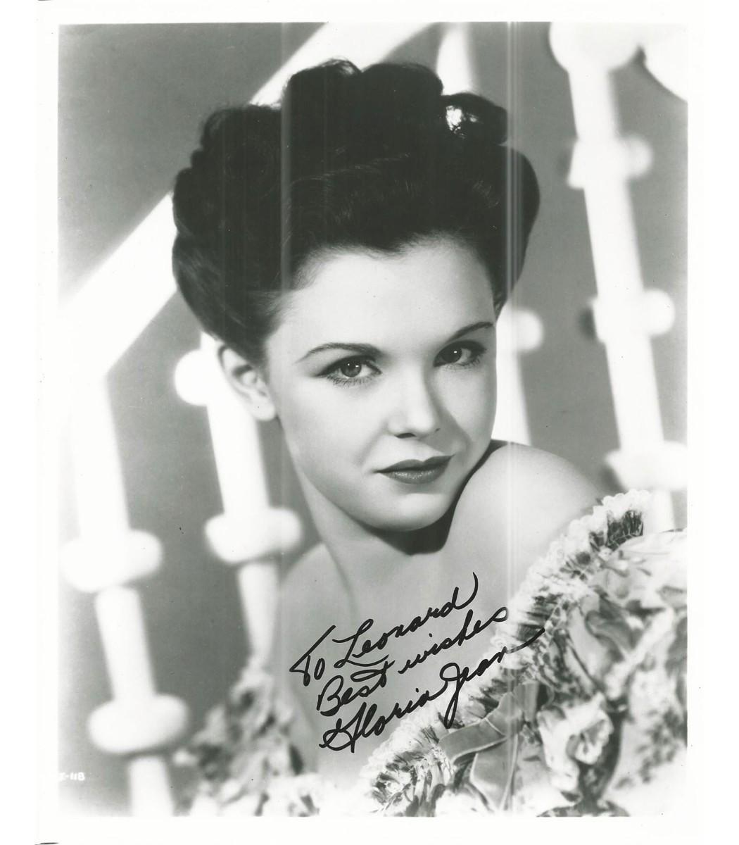Gloria Jean Signed Photo | EstateSales.org