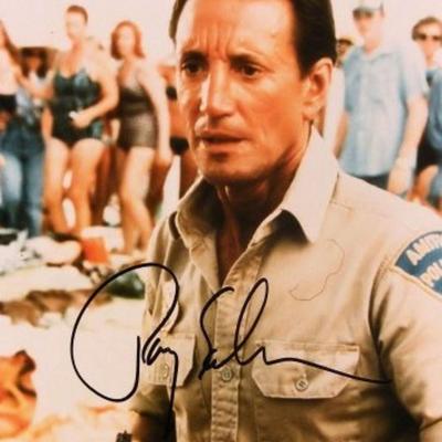 Roy Scheider signed Jaws movie photo 