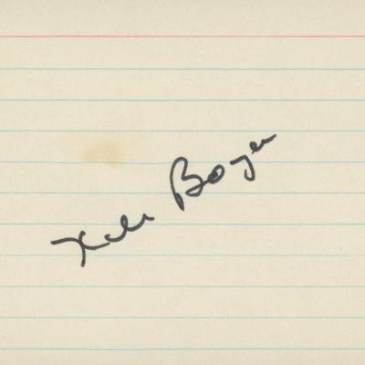 Ken Boyer original signature