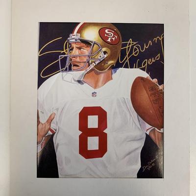 Steve Young Matted Magazine Artwork 