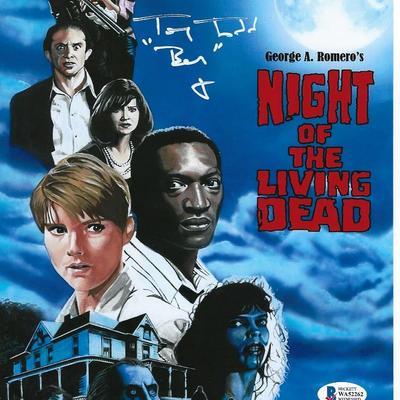 Night of the Living Dead Tony Todd signed photo- BAS authenticated