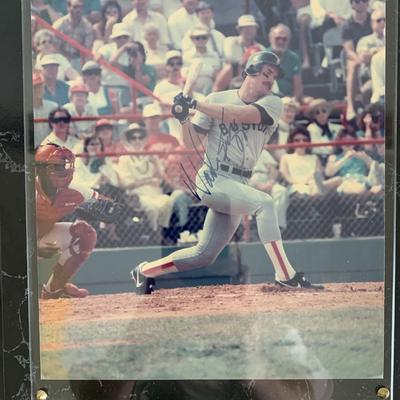 Wade Boggs signed photo