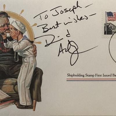 David Ackroyd signed first-day cover 
