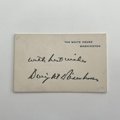 39th US President Dwight D. Eisenhower facsimile signature  