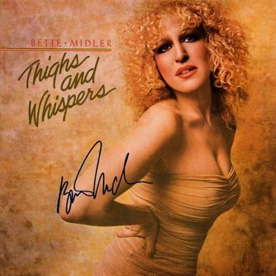 Bette Midler signed Thighs And Whispers album