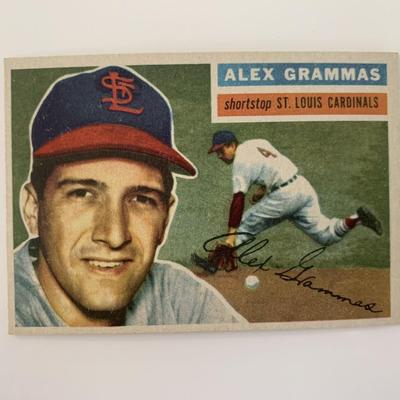 Topps Alex Grammas baseball card unsigned