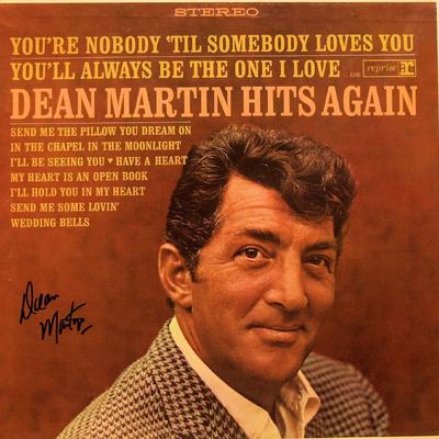 Dean Martin signed Hits Again album