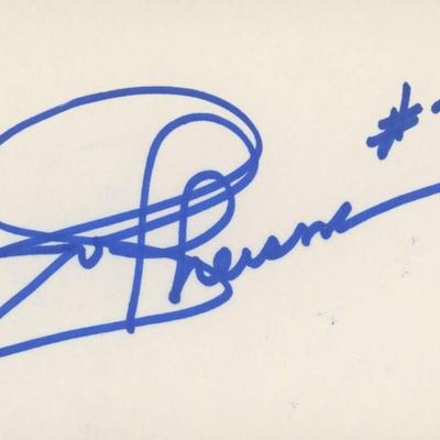 Washington Redskins QB Joe Theismann original signature