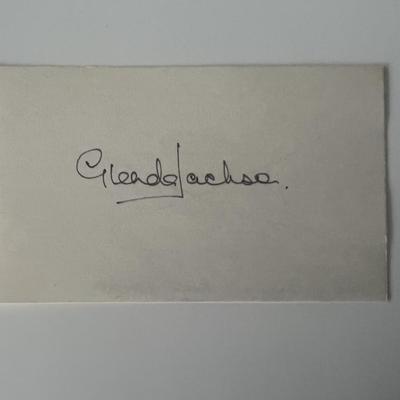 Glenda Jackson original signature