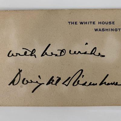 Dwight D. Eisenhower original signature