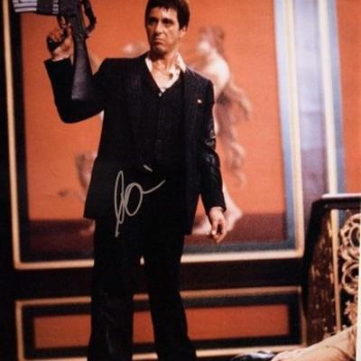 Scarface Al Pacino signed movie poster