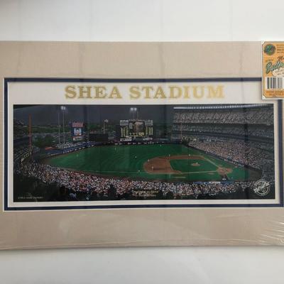 Twilight At Shea Print by Andy Jurinko. Bill Goff Inc. Matted Ballparks Series. 1991 