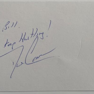 Basketball player Dave Cowens original signature