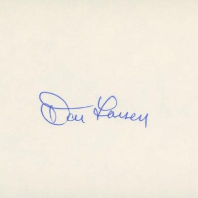 Don Larsen original signature