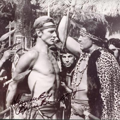 Bruce Bennett signed Tarzan photo