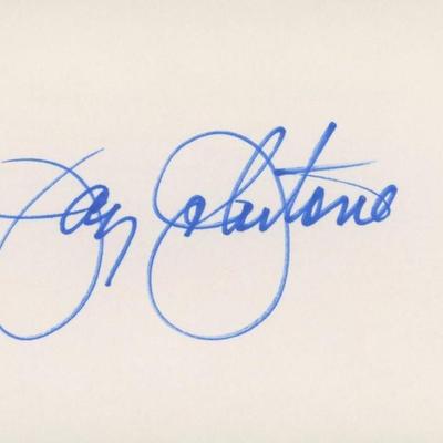 Jay Johnstone original signature