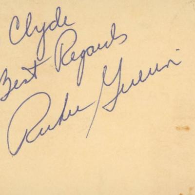 Richie Guerin original signature