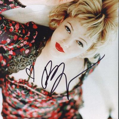 Drew Barrymore signed photo
