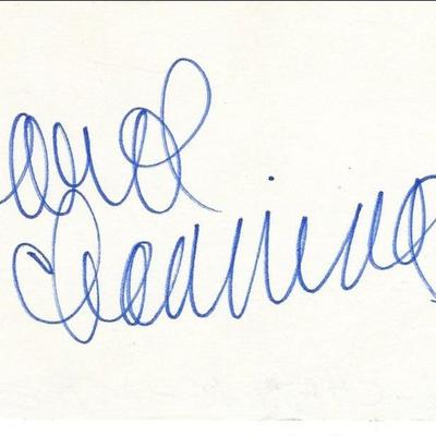 Carol Channing original signature 