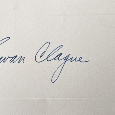 Ewan Clague original signature