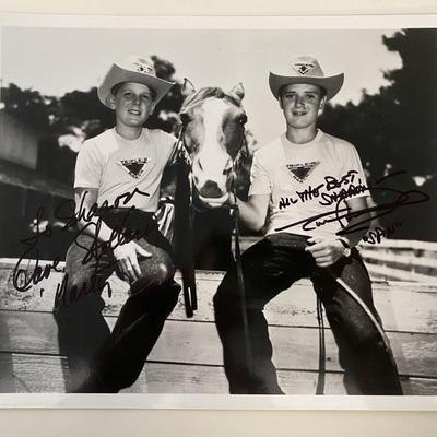 Mouseketeers Spin and Marty signed photo