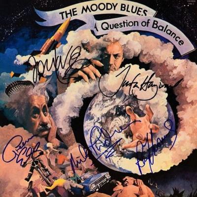 The Moody Blues signed A Question Of Balance album