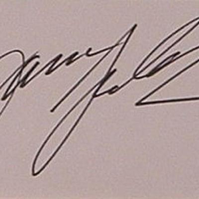 Sopranos James Gandolfini signature slip