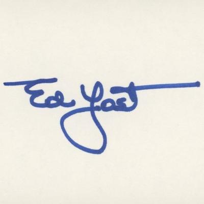 Ed Yost original signature