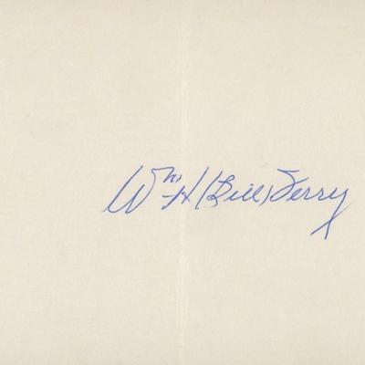 Bill Terry original signature