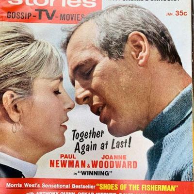 Screen Stories Magazine - Joanne Woodward and Paul Newman in Winning