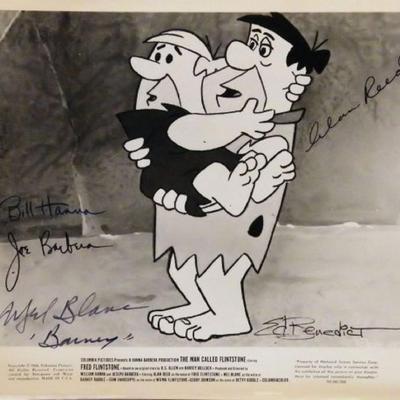 The Man Called Flintstone signed promo photo 