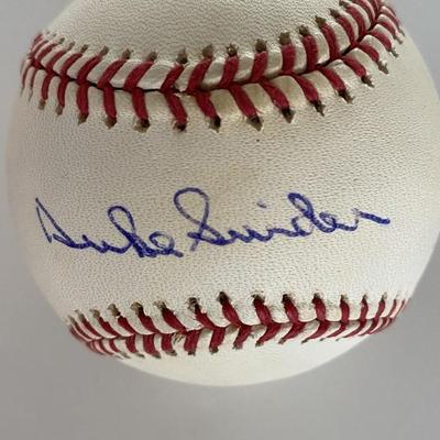 LA Dodger Duke Snider signed baseball